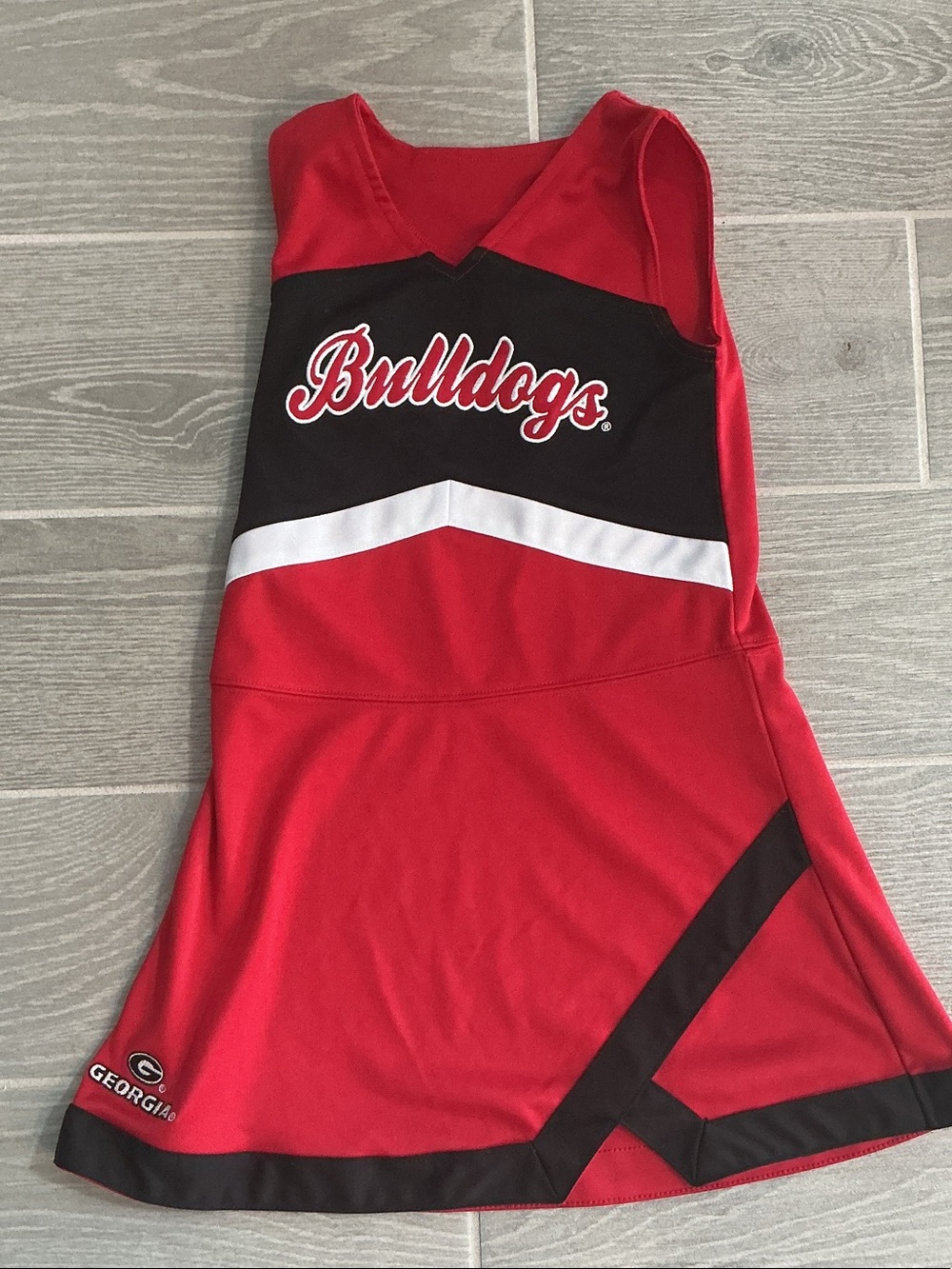 Georgia Bulldogs Red Cheer Dress for Girls Sz 5/6